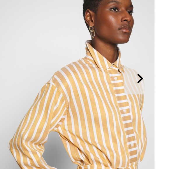 NWT SamsøeSamsøe Amara Belted Collared Shirt Dress - Picture 12 of 12